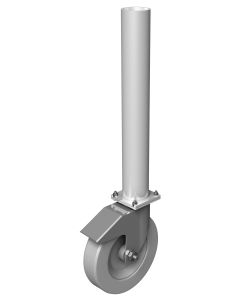 Pied rond 30 cm avec roulette pour praticable - 750RLW