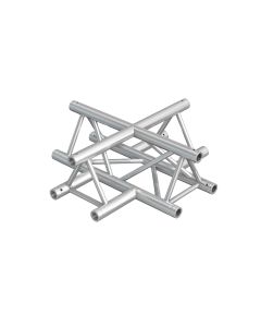 Structure aluminium triangulée, jonction 4 départs en X - P33-C41